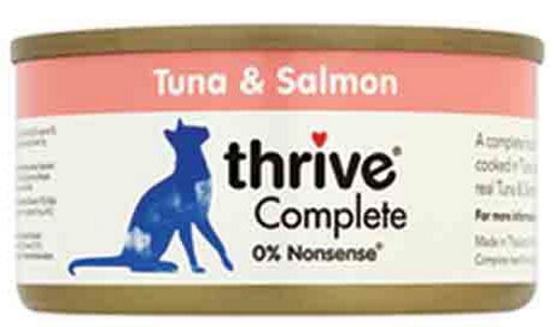 Thrive Chat - Filet de Thon et Saumon 75g Filet de Thon et Saumon